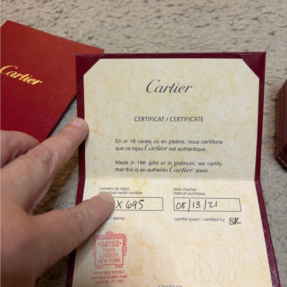 Cartier White Gold Just Un Clou small ring . Size 55 - Picture 4 of 9